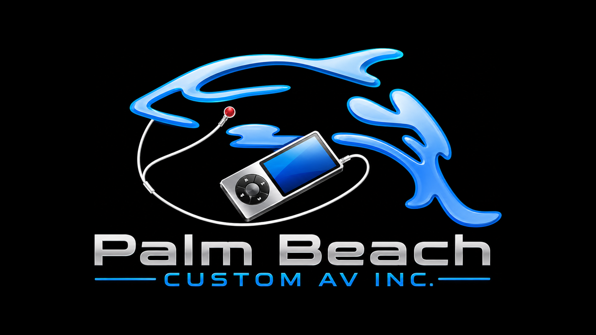 Palm Beach Custom AV Logo