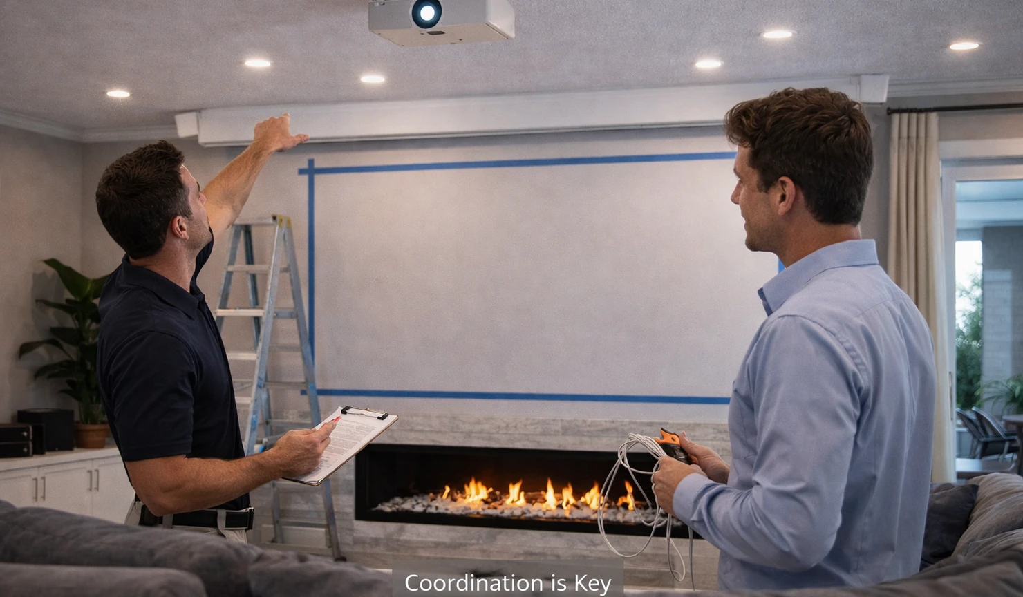 Proper Projector Screen Installation Coordination